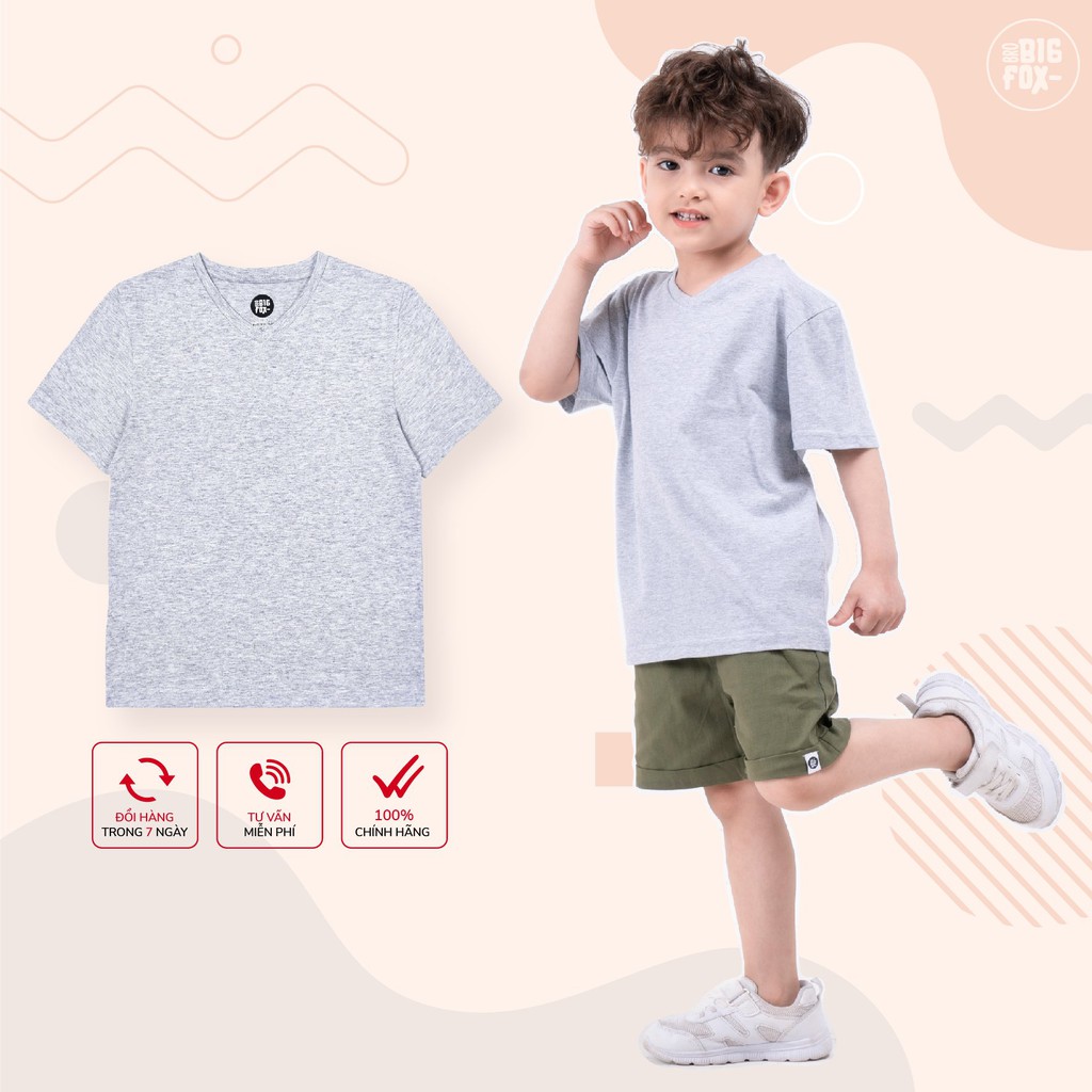 Áo bé trai BIGFOX - MISS MEOW size đại, áo phông cho bé chất cotton từ 3 - 11 tuổi 11 - 40 kg QATE 02