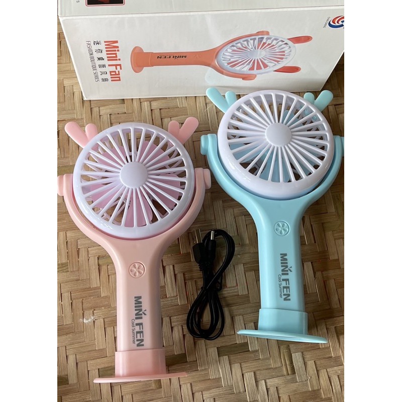 Quạt sạc cầm tay Mini Fan xịn sò ( có đèn led )