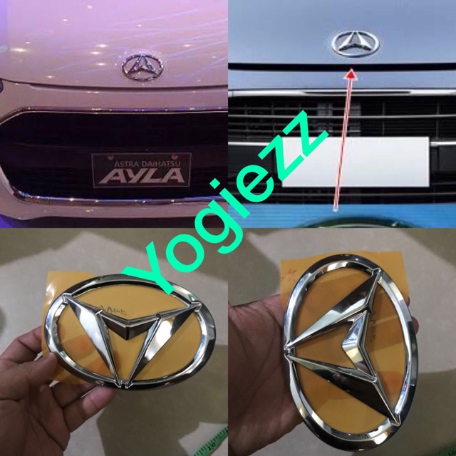 Logo Dán Trang Trí Xe Hơi In Logo Daihatsu Ayla 13x9cm