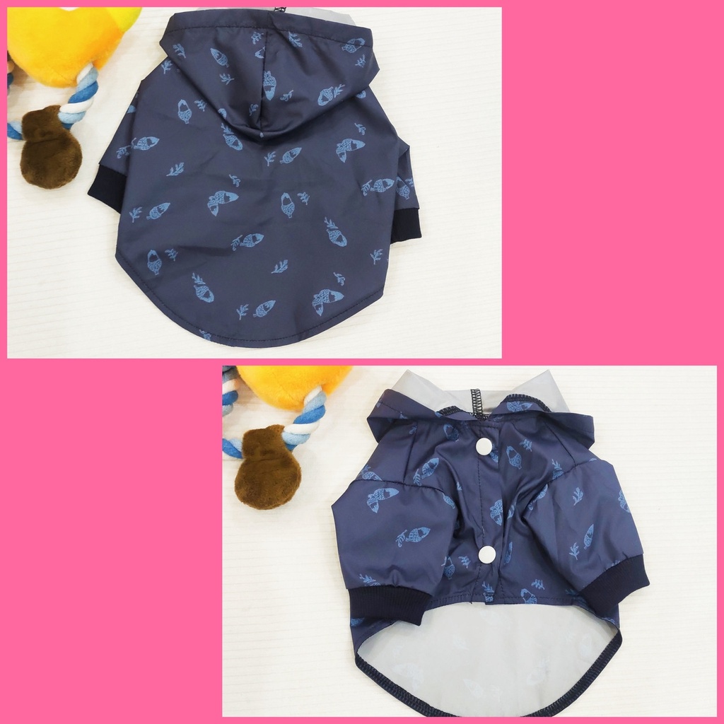 Áo có mũ thời trang dành cho thú cưng, Áo mặc đi mưa dành cho chó mèo LaLi Petfashion