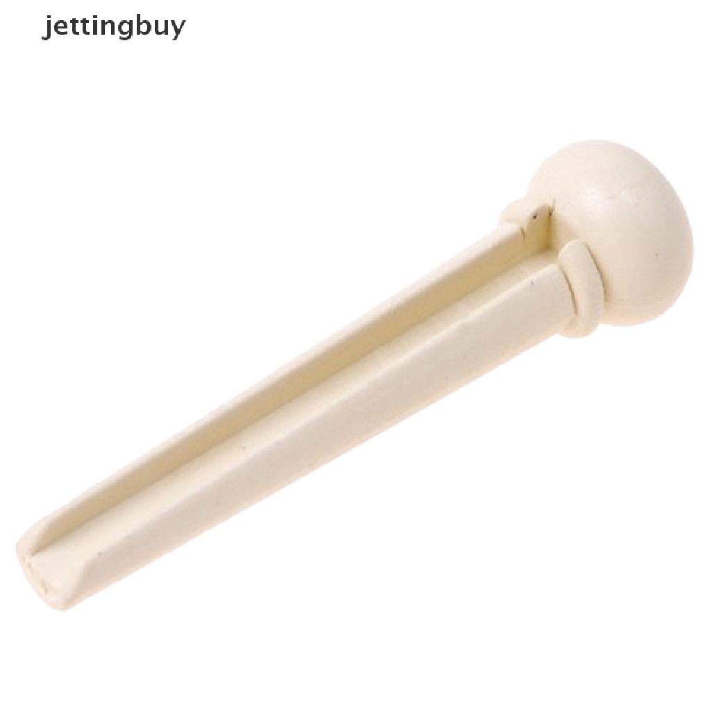 Set 6 chốt ngựa đàn JETTING bằng gỗ mun kèm vỏ đục lỗ thay thế cho đàn guitar acoustic