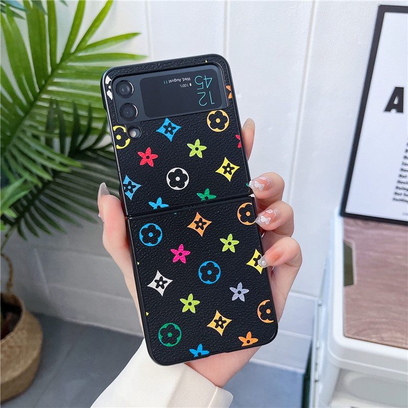 Ốp Điện Thoại Họa Tiết Hoa Sang Trọng Cho Samsung Galaxy Z Flip 4 Z Flip 3 Samsung Galaxy Z Flip 1 Z Flip 2