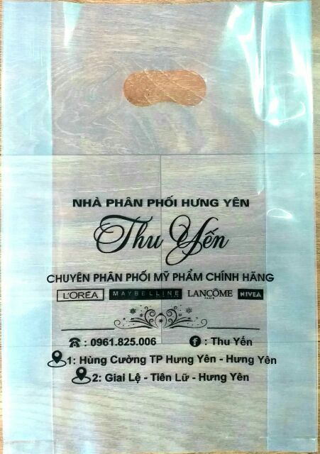 Túi nilon -in theo yêu cầu- kt 15x25, 20x30, 25x35 và 30x42-