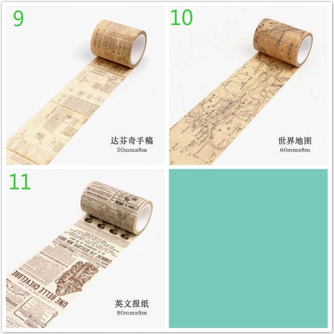 Twilight City Washi Masking Tape Sticky Decorative Paper Tape Set DIY Decoration Office Stationery Scrapbook