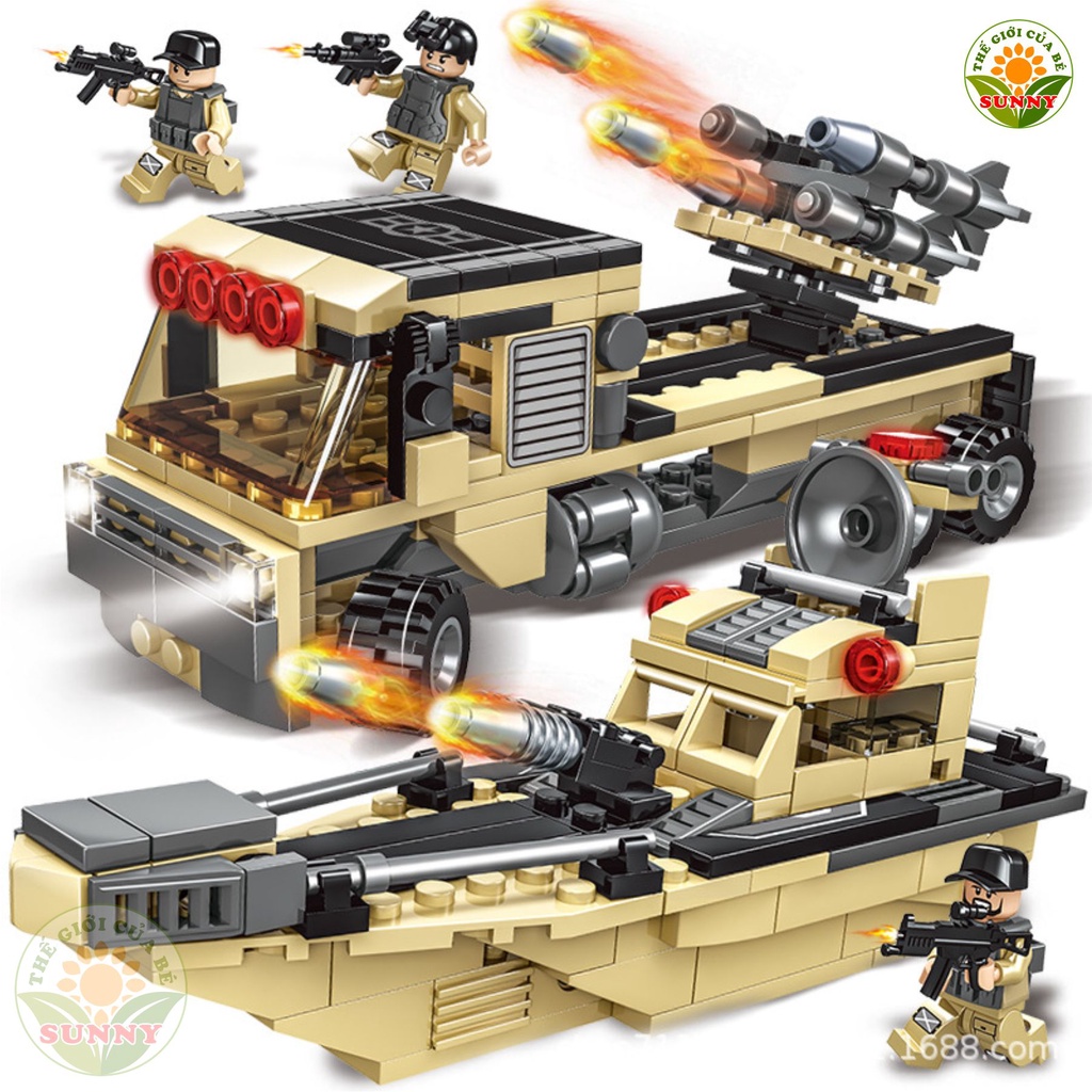 Bộ đồ chơi lắp ghép hình máy bay trực thăng - Bộ đồ chơi em bé thông minh - Sunny