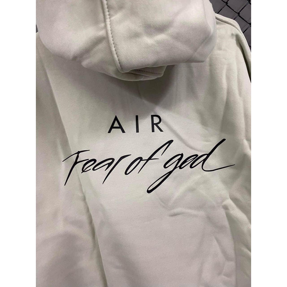 Áo hoodie Fear of god Trắng gạo , áo nỉ form rộng unisex street style , Cocmer_vn