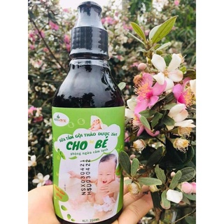 Sữa tắm gội 100% thảo dược cho bé huna's home 250ml - an toàn lành tính