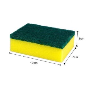 Set 3 miếng mút rửa chén mặt xanh+ vàng