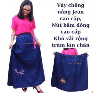 [Hàng Thanh Lý] Váy chống nắng Jean cao cấp Vietcharm