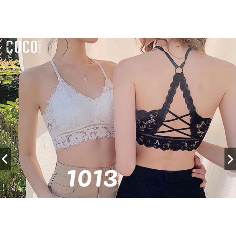 Áo Bra Ren Hoa Dây Chéo Lưng Đệm Bàn Tay mã 1013