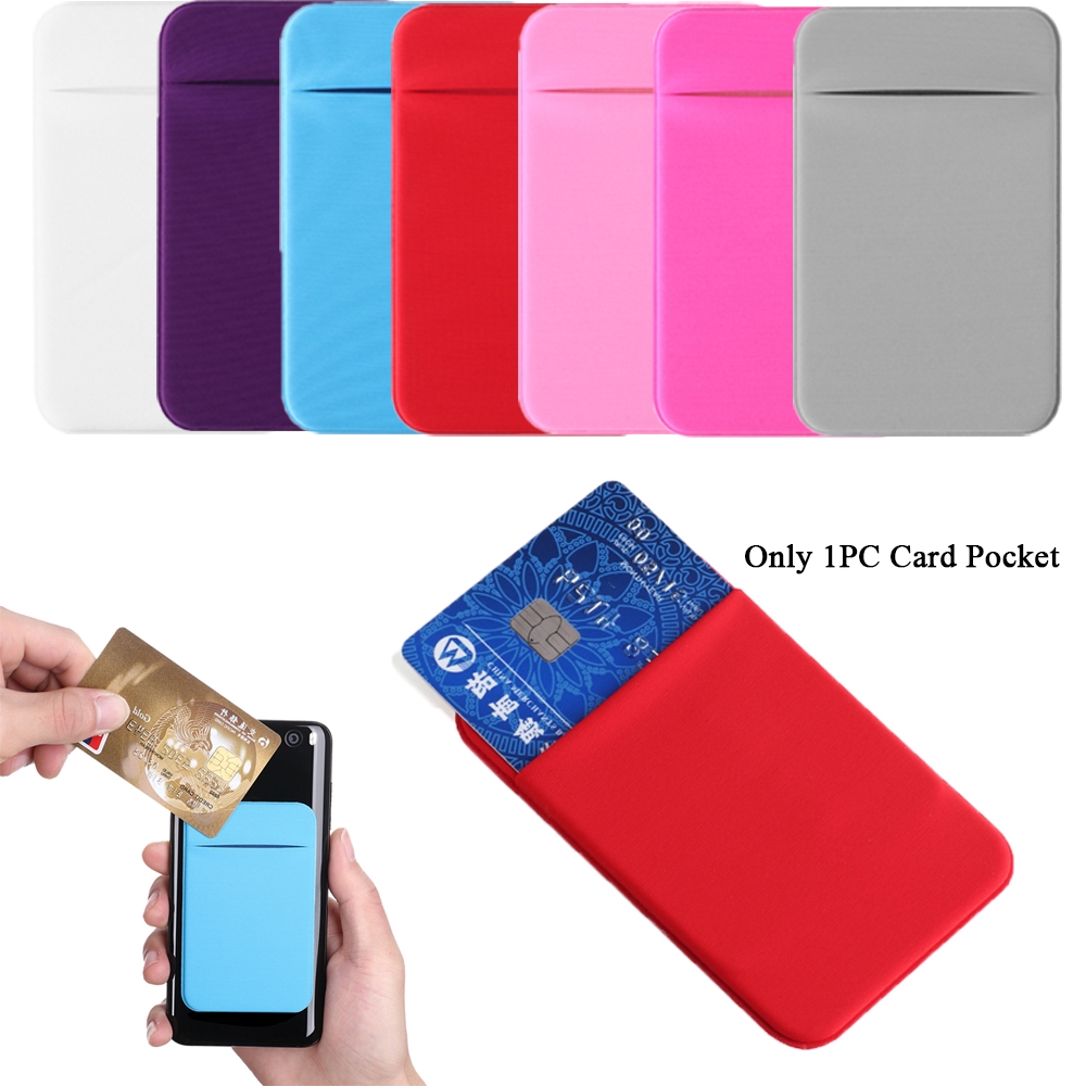 Ngăn đựng thẻ co giãn gắn trên điện thoại