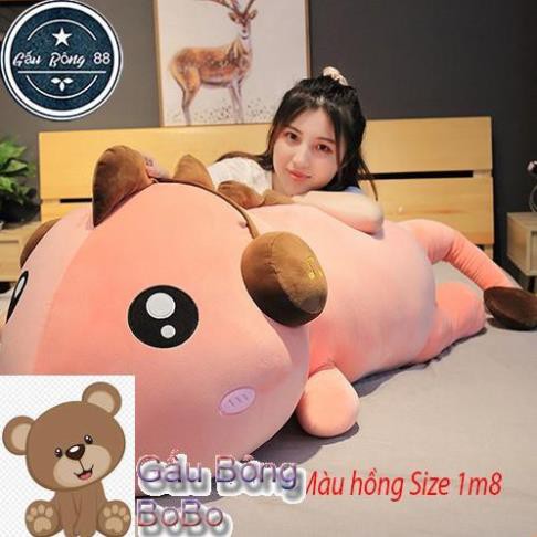 [BOBO] Gấu bông gối ôm khủng long mắt lồi hot hit cực đẹp - mẫu gấu hot nhất hiện tại