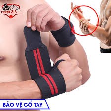 [HOT DEAL] Băng Quấn Cổ Tay Tập Gym - Quấn Tay 2 Sọc Cao Cấp - Màu Ngẫu Nhiên