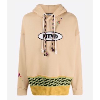 Áo nỉ mũ P@lm Angels x Missoni patch detail knitted hoodie ss22
