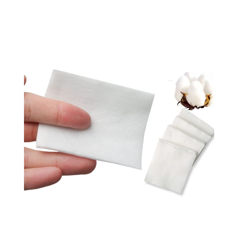 Bông tẩy trang cắt sẵn 1200 miếng tự nhiên dùng phun xăm nail tiệt trùng dạng túi