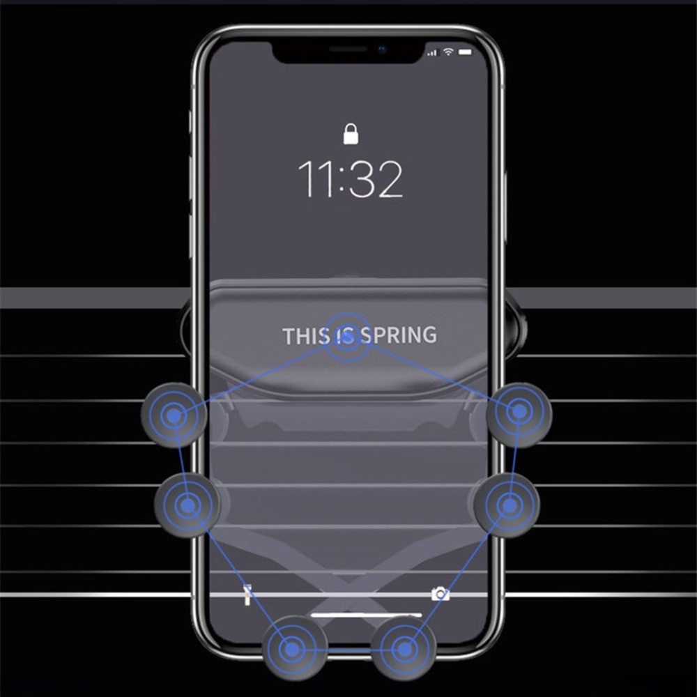 Giá Đỡ Điện Thoại Gắn Khe Điều Hòa Xe Hơi Chống Trượt Tiện Dụng