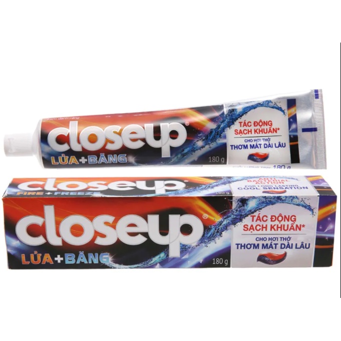 Kem đánh răng chống hôi miệng CLOSEUP lửa băng Fire + Freeze (180g)
