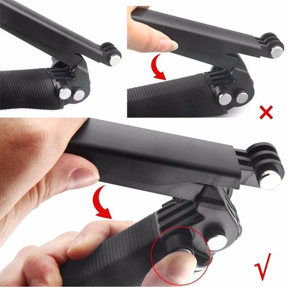 ✳✵DJI DJI Gập ba chiều Điều chỉnh cánh tay Gậy chụp ảnh tự sướng gấp ba lần Phụ kiện GoPro Giá đỡ máy ảnh thể thao 3 chi | BigBuy360 - bigbuy360.vn