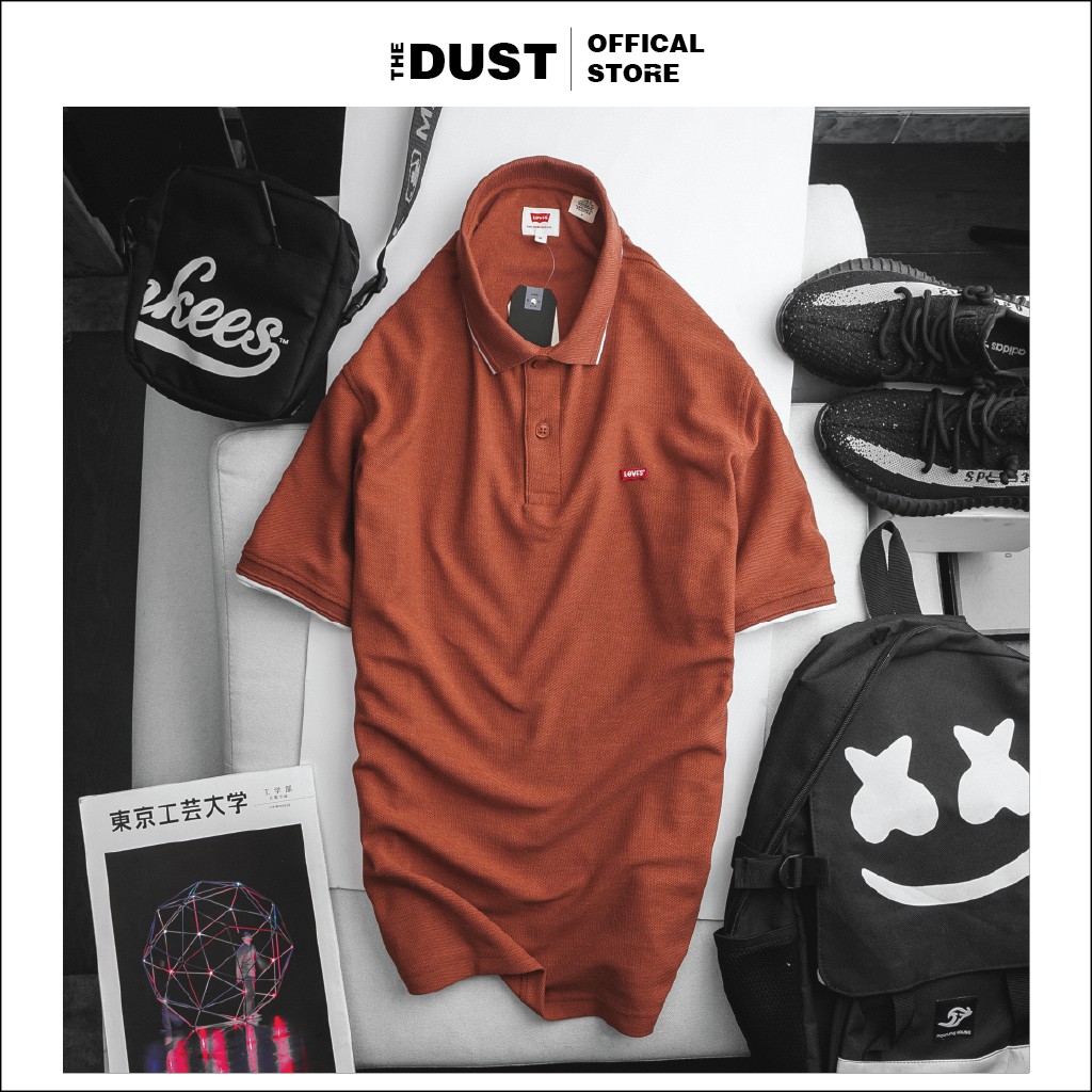 Áo thun polo nam cổ bẻ phối viền LV trơn basic, vải cotton cá sâu, form slim fit, trẻ trung, lịch lãm - THE DUST | BigBuy360 - bigbuy360.vn