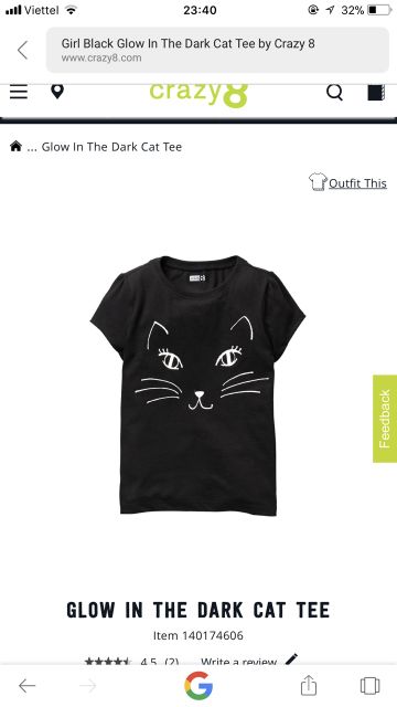 Áo thun cho bé hiệu Crazy8 cho bé 4 đến 14y