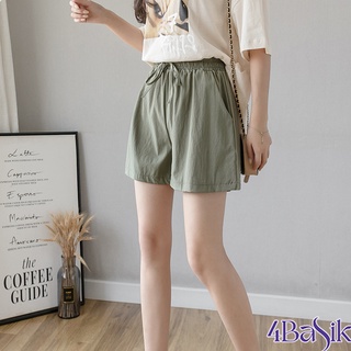 Quần short, quần đùi nữ vải đũi siêu mát - 4BASIC - SD01