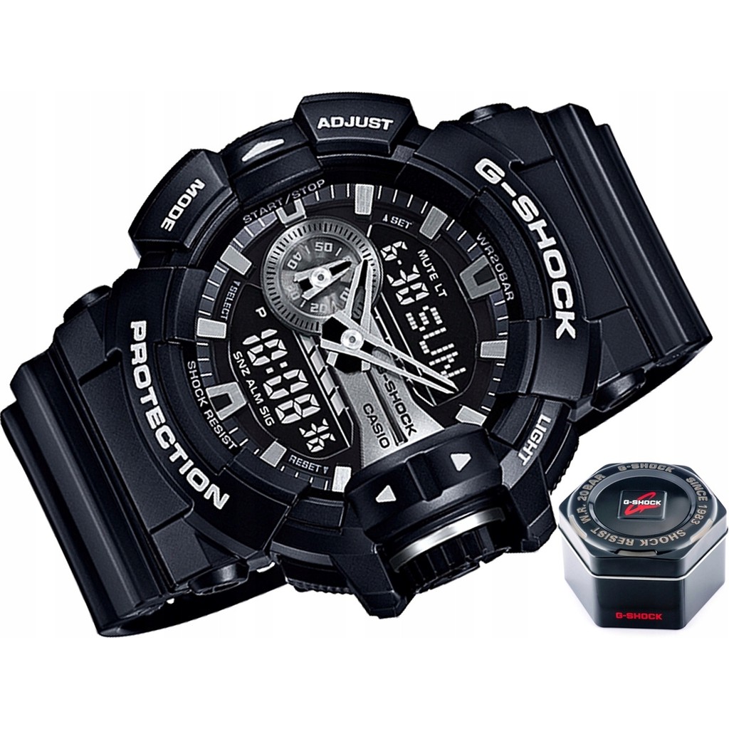 Đồng hồ thể thao nam nữ G-Shock GA-400GB-1A Full phụ kiện