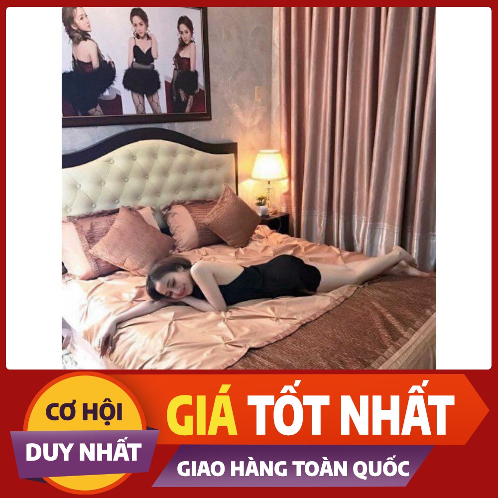 Bộ chăn ga gối cưới lụa Luxury nhập khẩu cao cấp