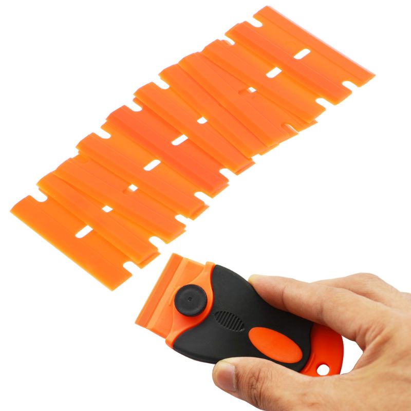 Bộ 100 Lưỡi Cạo Phim Dán Kính Cạnh Hai Mặt