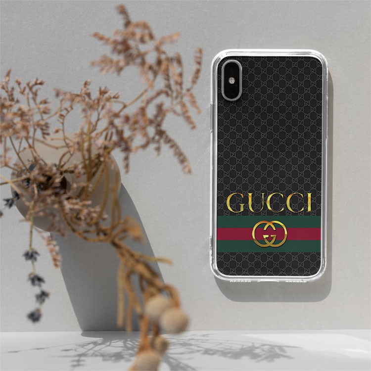 Ốp điện thoại  sang trọng ốp lưng gucci chữ vàng nền đen cực đẳng cấp dành cho Iphone 5 đến 12 promax BRD20210158