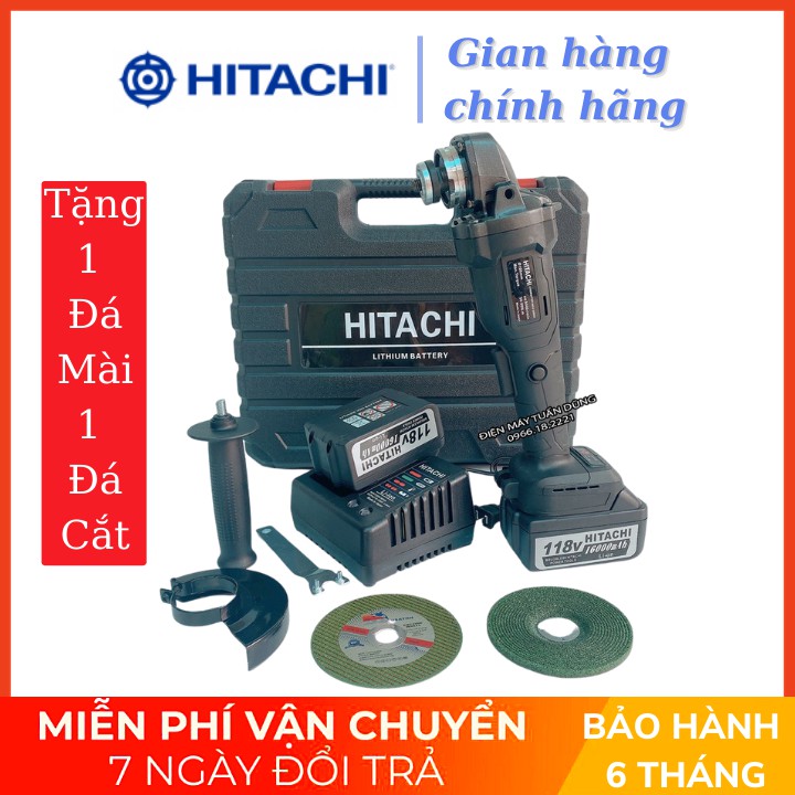 Máy mài pin Hitachi 88V - 2 PIN - Động cơ không than - 100% Đồng, Máy mài, máy cắt sắt, tường, gỗ, nhôm...