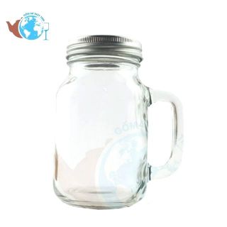 Bộ 3 Ly quai thủy tinh KHỔNG LỒ uống trà sữa 400ml