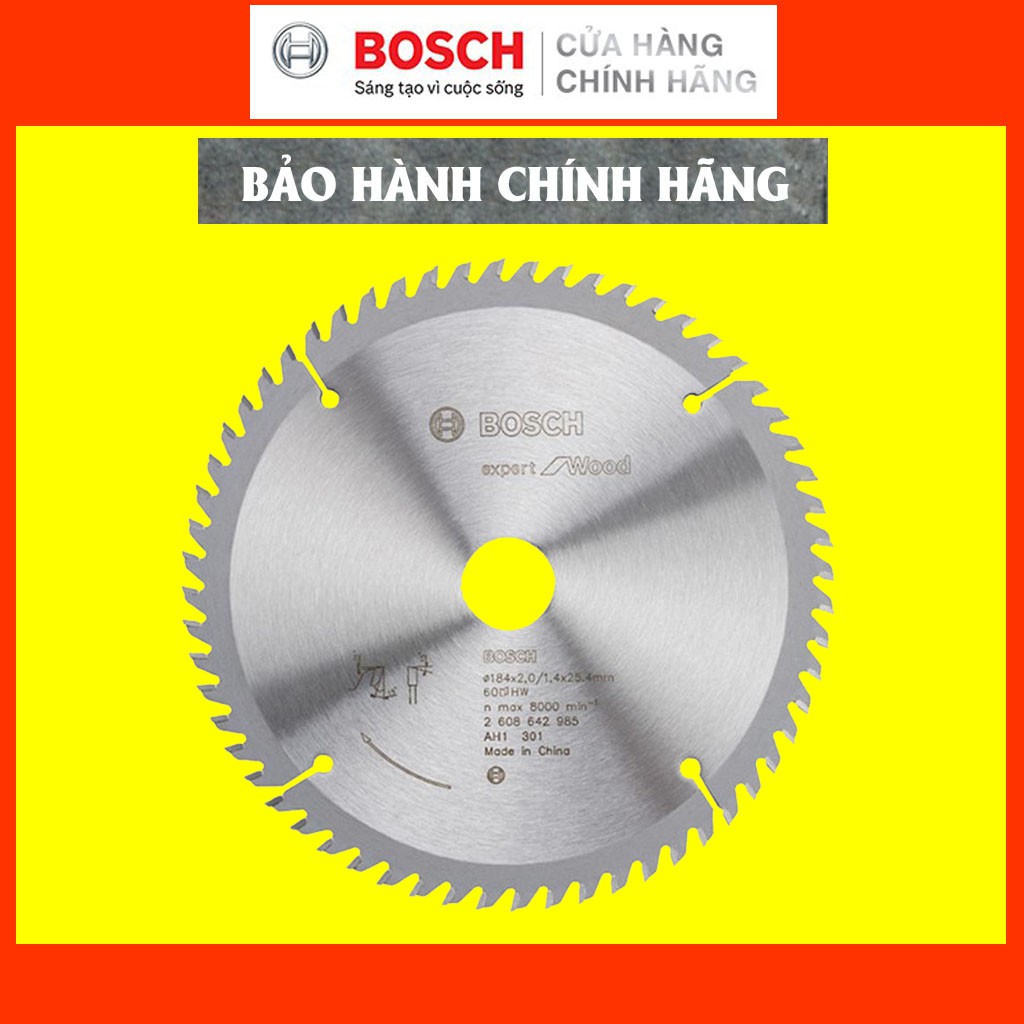 [CHÍNH HÃNG] Lưỡi Cưa Gỗ Bosch 184x25.4mm T30/T40/T60, Giá Đại Lý Cấp 1, Bảo Hành Tại TTBH Toàn Quốc