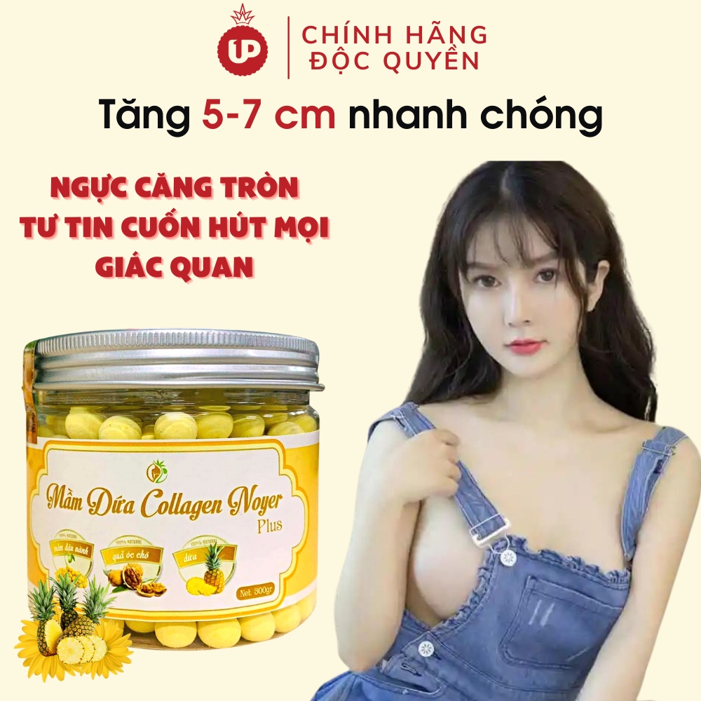 Viên uống nở ngực săn chắc tăng nhanh, viên mầm nở ngực, viên mầm tăng size vòng 1,viên mầm dứa Collagen Noyer - One Up