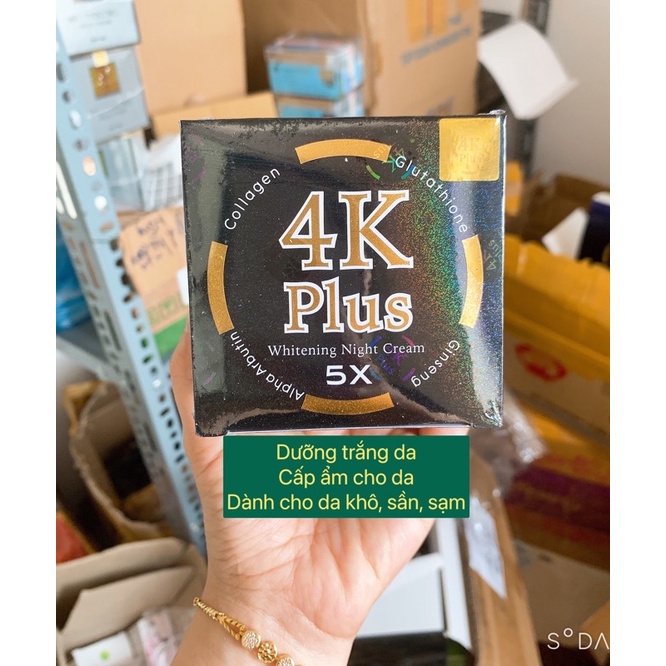 Kem 4k plus dưỡng trắng da