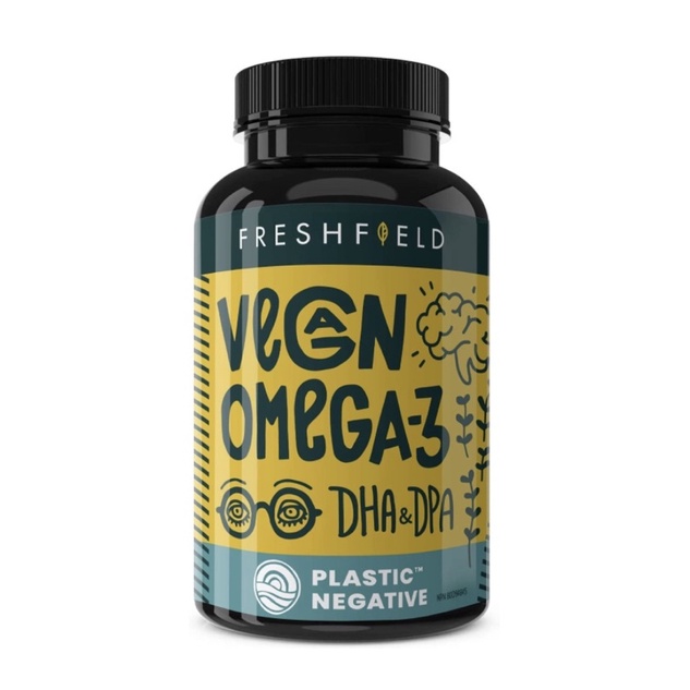 Dầu Omega 3 thuần chay Vegan Freshfield Naturals sinh học 60 viên USA