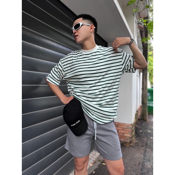 SIAM ÁO THUN CỔ TRÒN SỌC FORM RỘNG