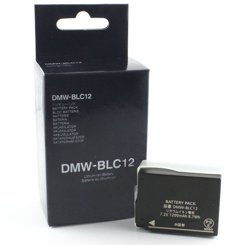 Bộ pin sạc thay thế 1 Pin 1 Sạc máy ảnh Panasonic DMW-BLC12E