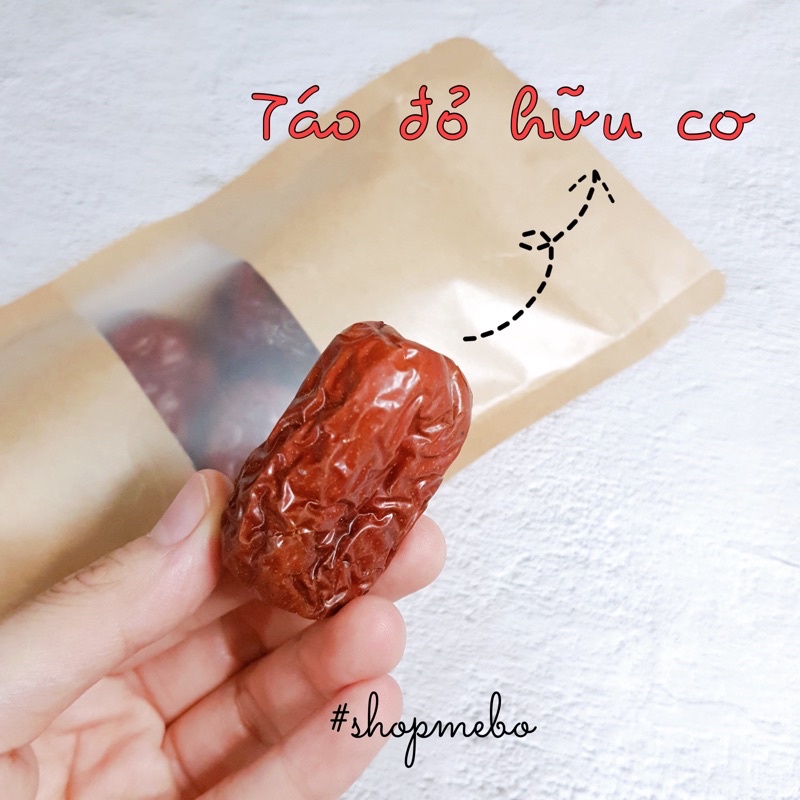 TÁO ĐỎ HỮU CƠ NINH HẠ SIZE BỰ (USDA ORGANIC) (túi zip 100g)