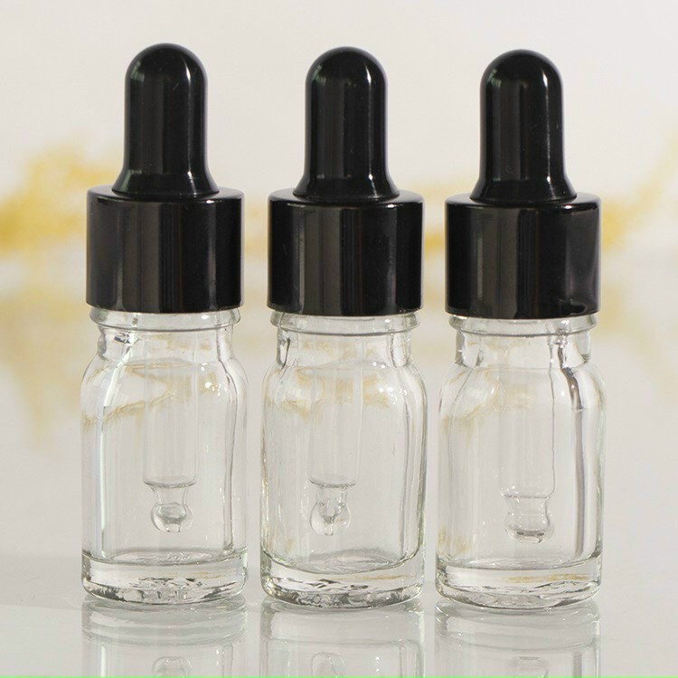 Chai chiết tinh dầu nắp bóp giọt - Chai Serum màu trắng trong / màu nâu / màu xanh.
