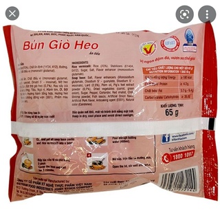 BÚN GIÒ HEO VIFON GÓI 65G