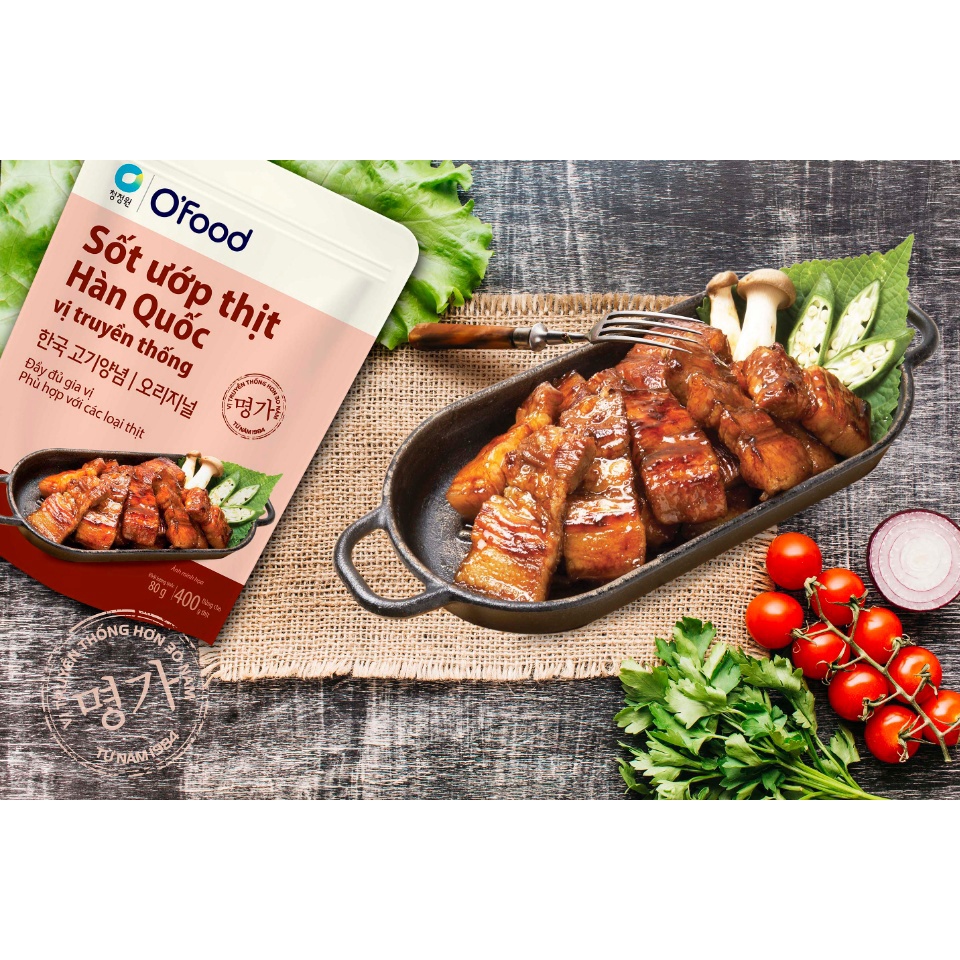 Sốt ướp thịt hàn quốc o'food gói 80g