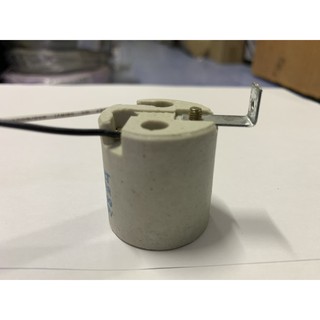 Linh kiện đui đèn E27 bằng sứ chịu nhiệt dùng để trang trí, thay thế, diy Có bát hoặc không bát