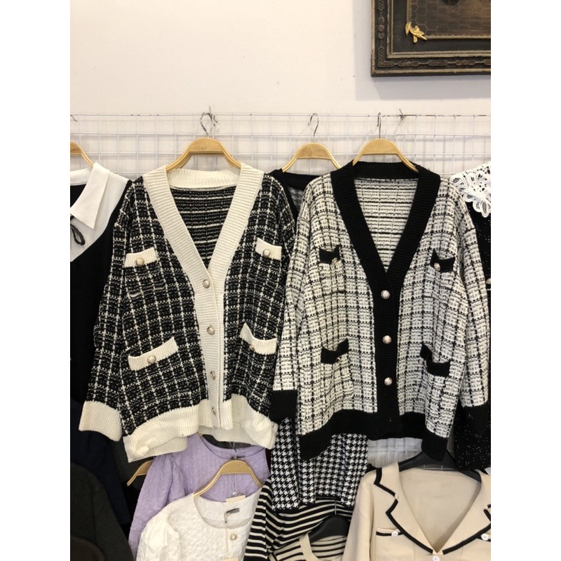 Áo khoác len cúc vàng | BigBuy360 - bigbuy360.vn