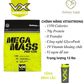 (TẶNG QUÀ) SỮA TĂNG CÂN VITAXTRONG MEGA MASS EXTREME 1350 GIÁ SINH VIÊN 12LBS