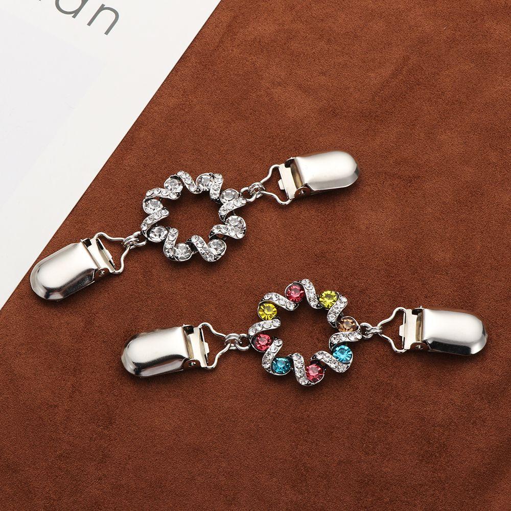 Kẹp Áo Khoác Cardigan Thời Trang|Ghim Cài Cổ Áo Đính Đá Lấp Lánh