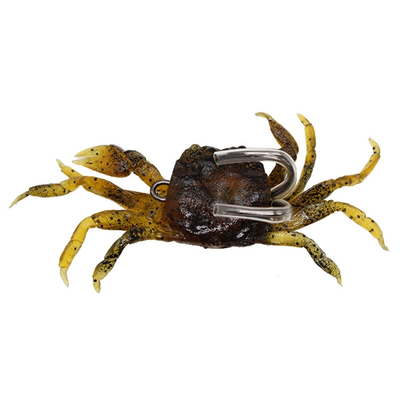 QQ Mồi Câu Cá Giả Hình Con Cua Bằng Nhựa Mềm Dễ Sử Dụng