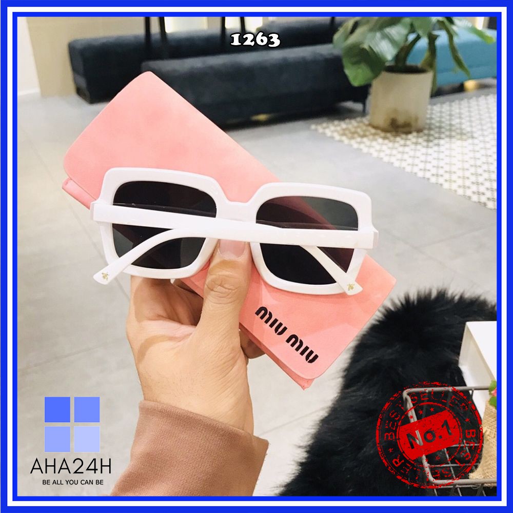 Mắt kính nữ đính ong cao cấp💖FREESHIP💖gọng kính mát viền dày tinh tế AH1263 | BigBuy360 - bigbuy360.vn