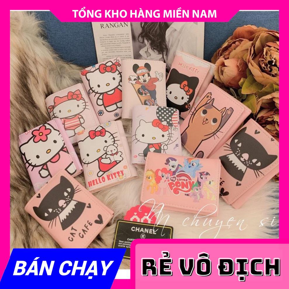 VÍ NGẮN CHIBI DỄ THƯƠNG ⚡ẢNH THẬT⚡ VÍ HOẠT HÌNH ⚡ VÍ GẤP NGẮN  MY