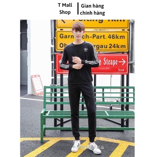 áo nam đẹp tay dài dài tay adidas 3 sọc thể thao cao cấp