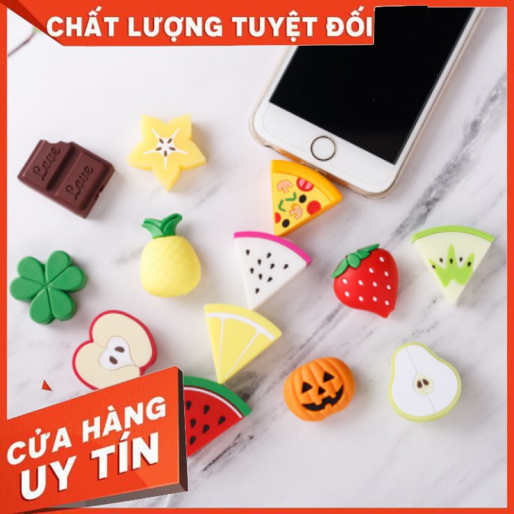 ☘️15 MẪU HOA QUẢ ĐỂ LỰA☘️ Phụ kiện bảo vệ đầu sạc cáp tai nghe chống đứt gãy dây cho iphone | BigBuy360 - bigbuy360.vn